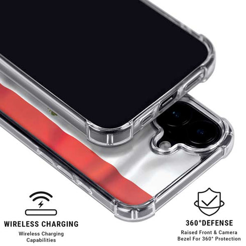 Mexico Flag iPhone 16 Clear Case